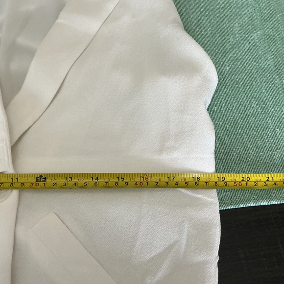 Sophie Rue White Blazer Dress Sleeveless Deep V Mini Size M - Picture 10 of 11